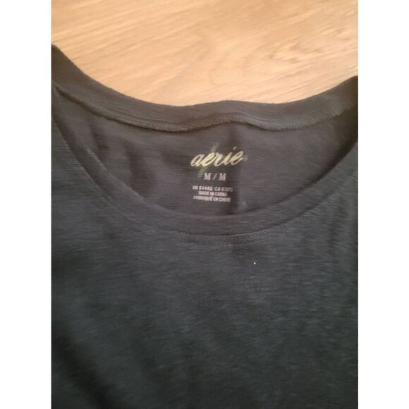 ‎Aerie Long Sleeve Tie Front Dress - Picture 2 of 5